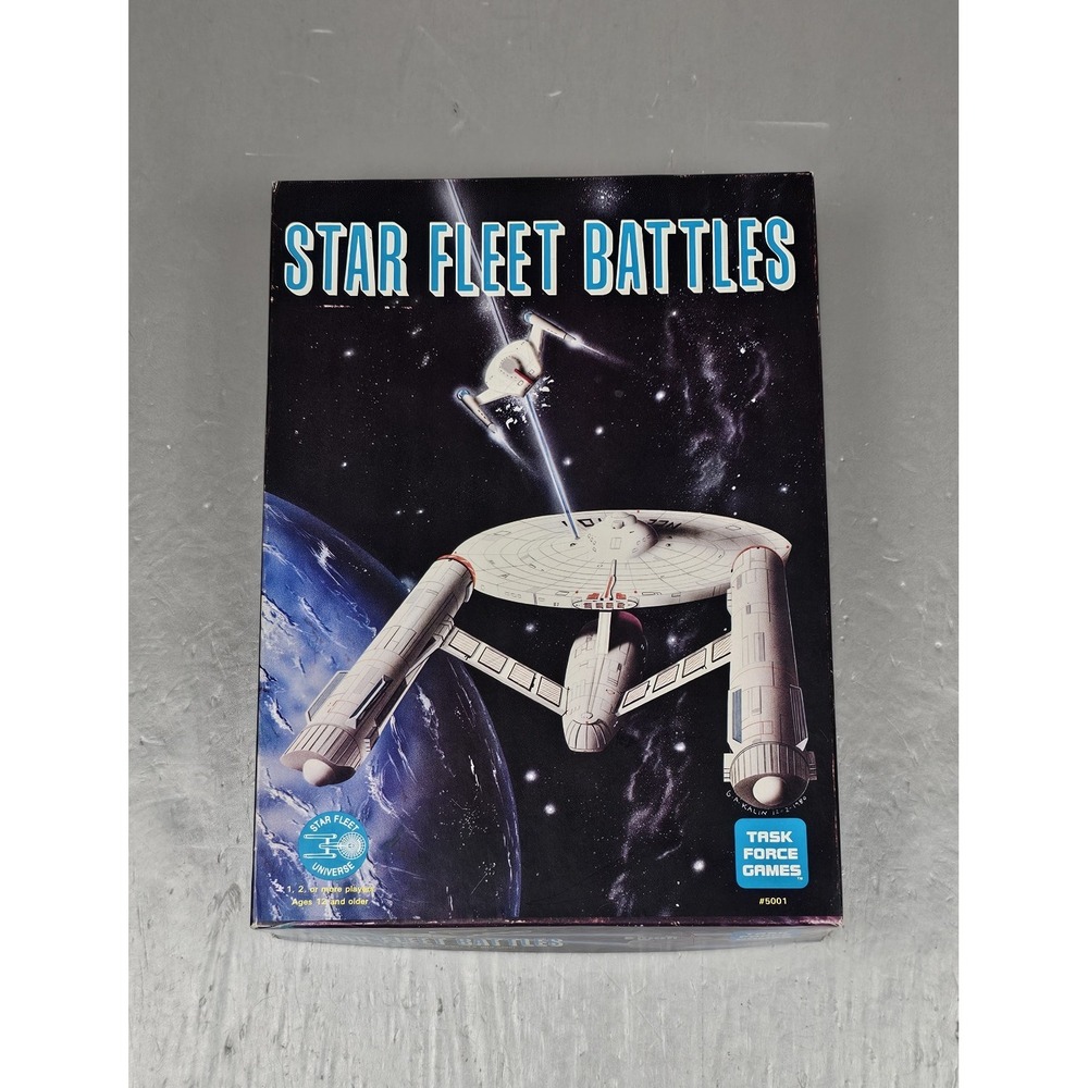 Vintage Task Force SFB Star Fleet Battles Volume #1 Box Fair/EX Game Played Open